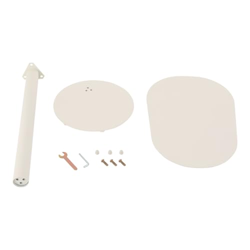 Modern C-Shaped End Table, Small Sofa Side Table Metal Side Table for Couch and Bed Snack Table Tray Table for Living Room Bedroom - color: Cream White