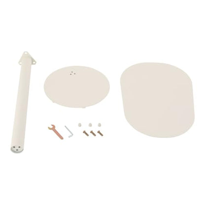 Modern C-Shaped End Table, Small Sofa Side Table Metal Side Table for Couch and Bed Snack Table Tray Table for Living Room Bedroom - color: Cream White