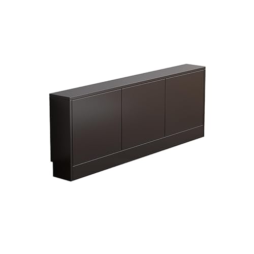 Black TV Stand Narrow Wooden TV Cabinet Storage Console Table with Adjustable Shelf Free-Standing Media Console for Living Room Practical(120 cm) - size: 120 cm