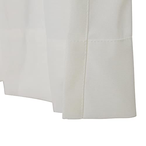 8ft Wide x 7ft Tall Room Divider Privacy Partation Curtains | 1 Panel, White, Cubicle Curtain With Flexible Flat Hooks, Privacy Screen, 84 Inches Long, 96W x 84L - color: White, size: 96"W x 84"L (Pack of 1)
