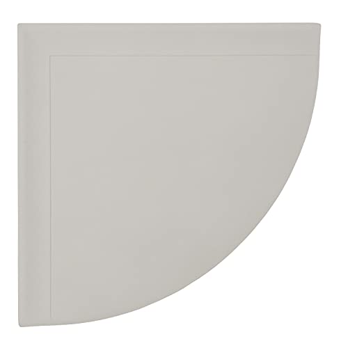 Decor Corner Shower Shelf, Shower Shelf for Inside Shower Tiled Walls, Bathroom Shower Corner Storage, 9 Inch Corner Shelf Shower Caddy Classic Flatback, Gray Matte | 9 Inch