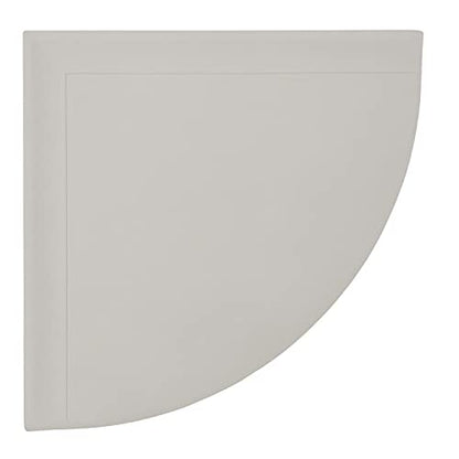 Decor Corner Shower Shelf, Shower Shelf for Inside Shower Tiled Walls, Bathroom Shower Corner Storage, 9 Inch Corner Shelf Shower Caddy Classic Flatback, Gray Matte | 9 Inch