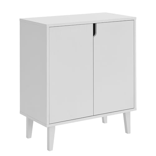 Panana White Coffee Bar Cabinet, Farmhouse Kitchen Sideboard Buffet Storage Cabinet White Accent Sideboard Buffet Cabinet for Kitchen, Dining Room, Living Room, Hallway
