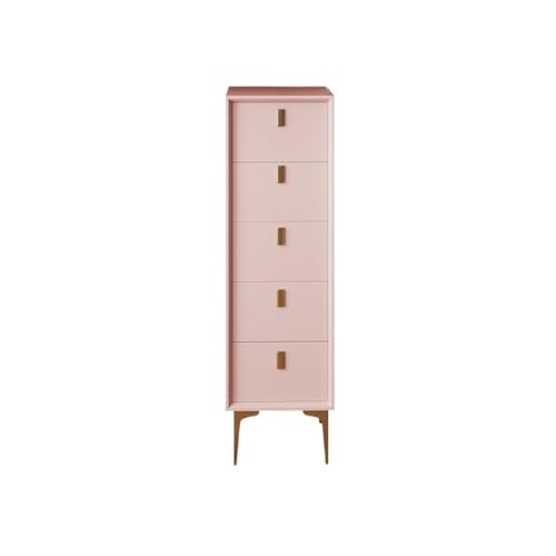 Organizer Drawers Chest of Drawers Bedroom Modern Storage Against Wall Extremely Narrow Wooden Organiser Hallway Entryway,Pink-a