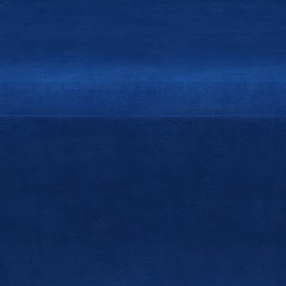 SIMPLIHOME Milltown 27" Wide Velvet Rectangle Ottoman in Blue | Blue, contemporary velvet ottoman with a cushioned seat for extra seating in the bedroom; footstool, footrest or pouf. - color: Blue, style: Small Ottoman Bench