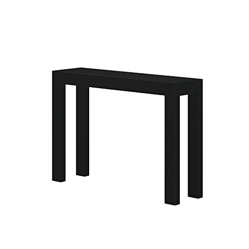 Plank+Beam Modern Console Table, 46 Inch, Black | Non-Toxic Finishes, Versatile Design, Modern Design, Easy Assembly, Modern Style, Quick Setup, Solid Wood - color: Black, size: 46 Inch
