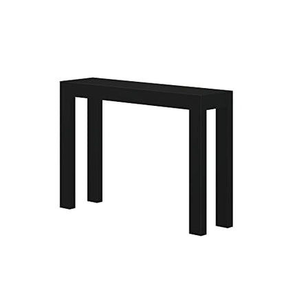 Plank+Beam Modern Console Table, 46 Inch, Black | Non-Toxic Finishes, Versatile Design, Modern Design, Easy Assembly, Modern Style, Quick Setup, Solid Wood - color: Black, size: 46 Inch