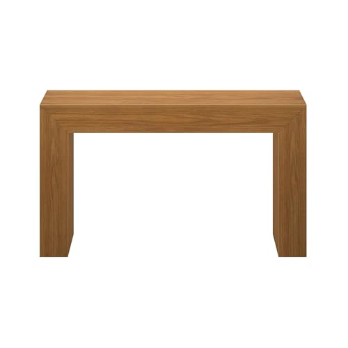 Plank+Beam Grand Console Table, 56 Inch, Pecan Wirebrush | Balanced, Statement Design, Low-VOC Finish, Easy Assembly, Solid Wood - color: Pecan Wirebrush, size: 56 Inch without Shelf