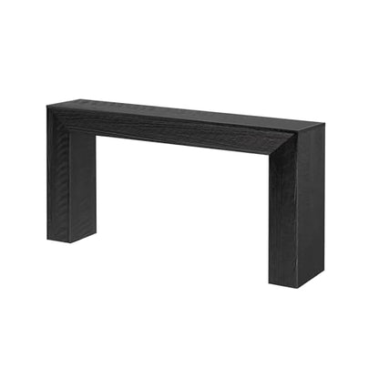 Plank+Beam Camden Console Table, 66 Inch, Rustic Char | Low-VOC Finish, Rustic Finish, Solid Wood - color: Rustic Char, size: 66 Inch without Shelf