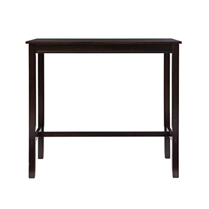 Linon Claridge Walnut 42 inch Height Bar Table - color: Walnut, size: Bar Height