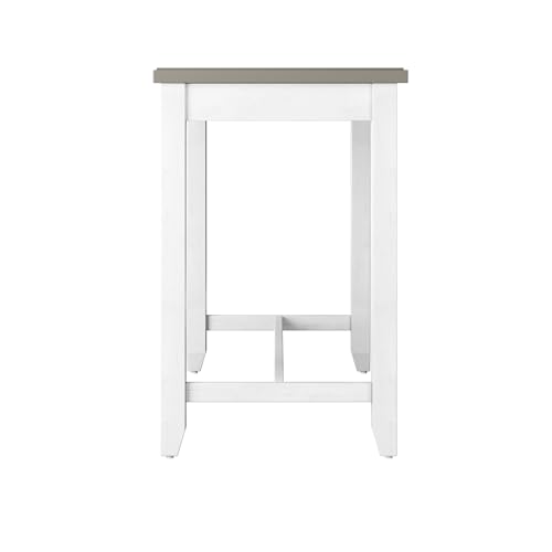 Hillsdale Furniture Hillsdale Clarion Side, Distressed Gray/Sea White Counter Height Table