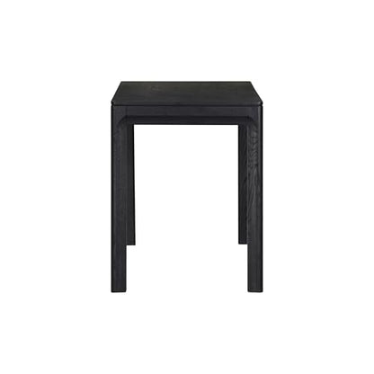 Flow Modern Wooden Rectangle Desk Table with Hidden Drawer – Waterproof & Heat Resistant, Burnt Black - color: Burnt Black, size: 47 Inch, style: Desk