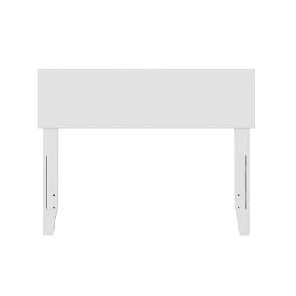 AFI, Orlando Twin Adjustable Modern Solid Wood Panel Headboard, White - color: White, size: Twin