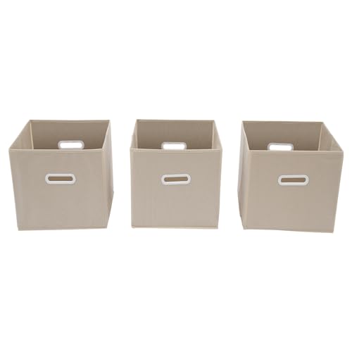 6 Cube Storage Organizer, Open Shelf Bookcase, Solid Wood Bookshelf with 3 Storage Bins, Vertical or Horizontal Book Shelf for Bedroom, Living Room, Office - size: 35.43*11.81*23.62in