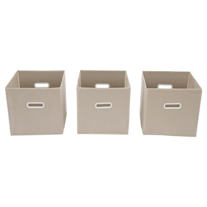 6 Cube Storage Organizer, Open Shelf Bookcase, Solid Wood Bookshelf with 3 Storage Bins, Vertical or Horizontal Book Shelf for Bedroom, Living Room, Office - size: 35.43*11.81*23.62in