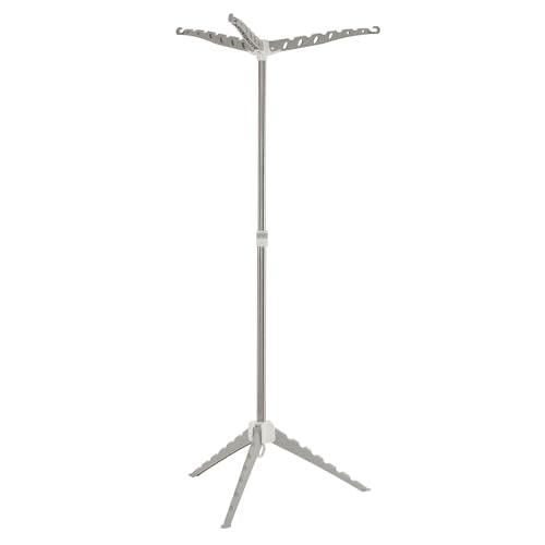 Household Essentials Grey 5006-1 Simple Indoor Tripod Clothes Drying Rack with Carrying Handle for Laundry, Small - size: Small