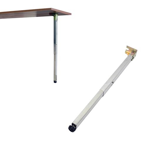 Stainless Steel Folding Table Legs - Adjustable Height, Metal Legs for Campervan & Wall Mounted Dining Table (Size: 80cm/31.4in) - size: 31.4 in