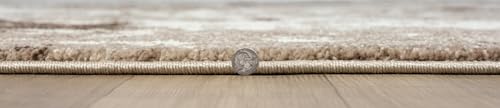 Keen Home Design Throw Rugs - 24"x36" Non-Shedding, Thick Pile Abstract Rugs for Kitchen, Living Room, Bedroom, Dining Room, Entryway - Size: 2' x 3', Skies Beige - color: Skies Beige, size: 2' x 3' (Rectangular)