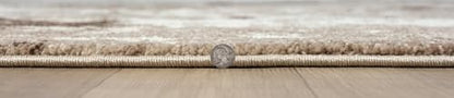 Keen Home Design Throw Rugs - 24"x36" Non-Shedding, Thick Pile Abstract Rugs for Kitchen, Living Room, Bedroom, Dining Room, Entryway - Size: 2' x 3', Skies Beige - color: Skies Beige, size: 2' x 3' (Rectangular)