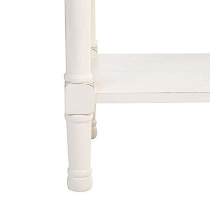SAFAVIEH Furniture - Primrose 3-Drawer Console Table - Distressed White - Solid Wood - Farmhouse Classic Design - Ideal for Entryway, Living Room, Hallway, 23.5" W x 13" D x 29.5" H (CNS5707A) - color: Distressed White