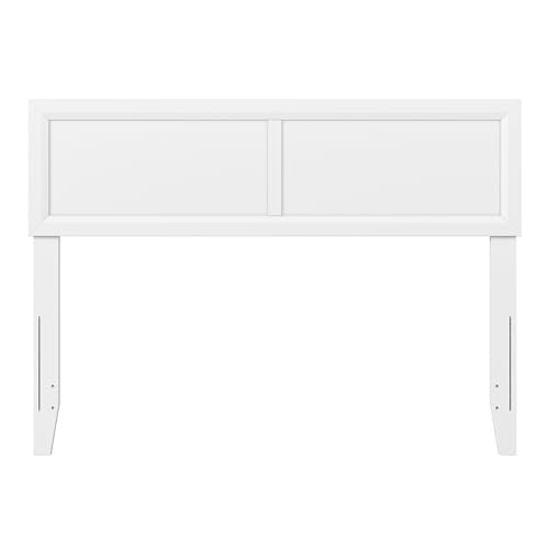 AFI, Sophia Adjustable Modern Full Wood Headboard, White - color: White, size: Full