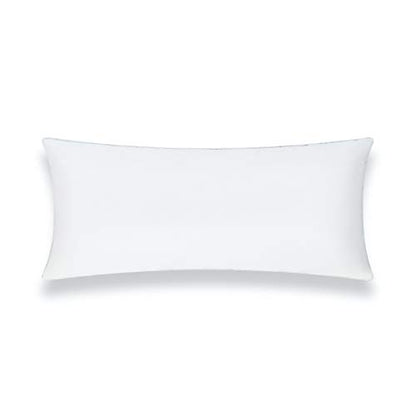Hofdeco Water Resistant Synthetic Down Alternative Long Lumbar Pillow Insert Sham Stuffer, Rectangle Form, 13"x27" - color: 13"x27", size: 13"x27"