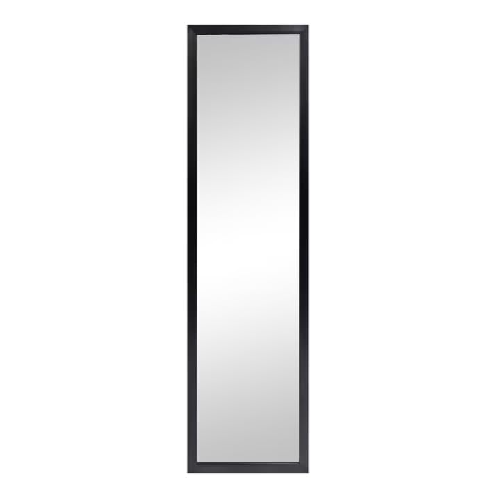 13.5"x49.5" Black Modern Full Length Door Mirror for Bedroom Living Room | Sleek Modern Frame; Space Saving Door Mount; Wide Full-body Reflection; Indoor Decor Compatibility