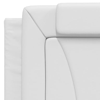Viana 39.4 Inch Faux Leather Headboard Cushion, Upholstered Wall Mounted Bed Backrest Pillow for Twin Bed, White - color: White, size: 39.4 inch headboard
