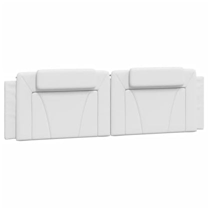 vidaXL Headboard Cushion Viana White 72" Faux Leather | Fits in with various bedroom styles, Covers can be removed for hassle-free cleaning, - color: White, size: 72"