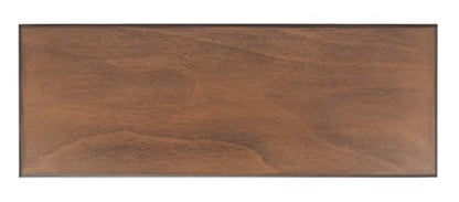 SAFAVIEH Furniture - Athena 2-Drawer Console Table - Brown - Solid Wood - Farmhouse Classic Design - Ideal for Entryway, Living Room, Hallway, 35.5" W x 13" D x 29.5" H (CNS5702C) - color: Brown