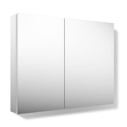 Kohler 55065-NA Embark Slim Two-Door Medicine Cabinet Mirror, Adjustable Shelves with Mirrored Doors, 35 in. W x 26 in. H - size: 35 in. x 26 in., style: Flat Edge