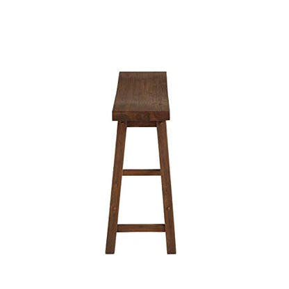 Boraam Sonoma Bench, 9"D x 33"W x 24"H, Chestnut - color: Chestnut