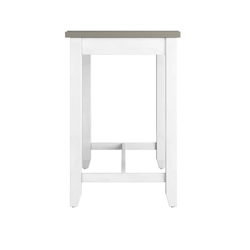 Hillsdale Furniture Hillsdale Clarion Side, Distressed Gray/Sea White Counter Height Table