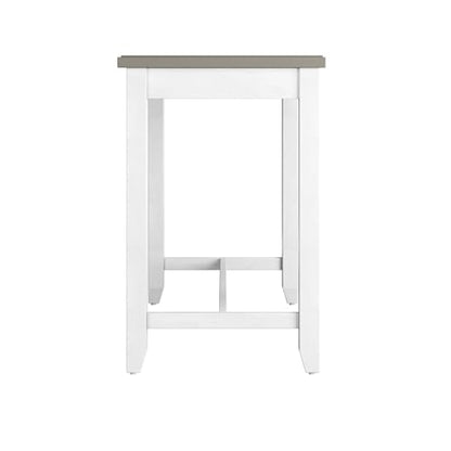 Hillsdale Furniture Hillsdale Clarion Side, Distressed Gray/Sea White Counter Height Table