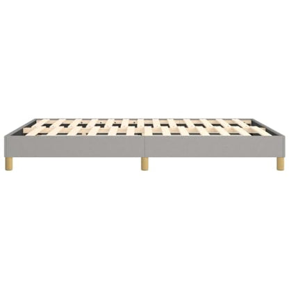 Queen Size Upholstered Bed Frame, Light Grey Fabric Platform Bed with Durable Plywood Slats, Modern Low Profile Bed Base for Bedroom Furniture, Easy Assembly - size: Queen