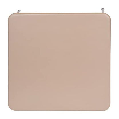 EMMA + OLIVER Tan Square Folding Card Table and Chairs Set for 4 Players | Lightweight, Easy Storage, Padded Top - color: Tan