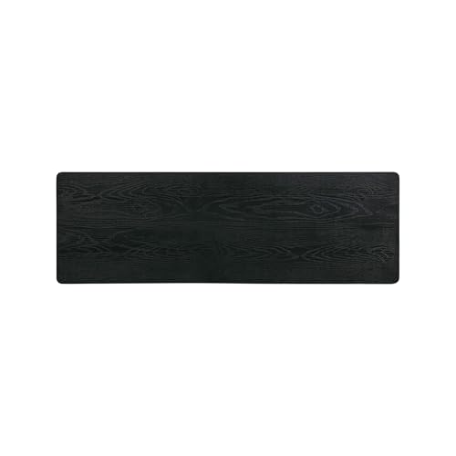 Flow 47-Inch Console Table, Modern Solid Wood Entryway Table with Hidden Drawer, Waterproof & Heat Resistant, Narrow Table for Hallway, Living Room & Foyer, Burnt Black - color: Burnt Black, size: 47 Inch, style: Console