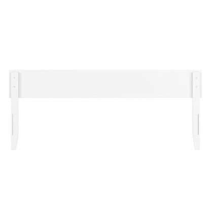 AFI, Orlando King Adjustable Modern Solid Wood Panel Headboard, White - color: White, size: King (U.S. Standard)