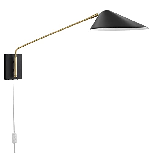 Journey 24" Swing Arm Wall Sconce - color: Black, size: 24" Swing Arm