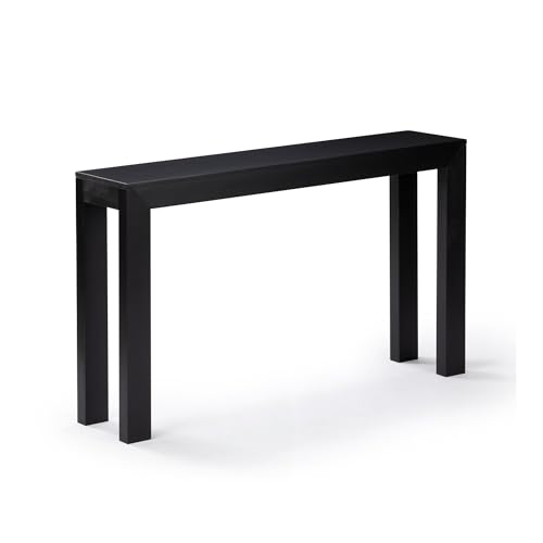 Plank+Beam Modern Console Table, 56 Inch, Black | Non-Toxic Finishes, Versatile Design, Modern Design, Easy Assembly, Modern Style, Quick Setup, Solid Wood - color: Black, size: 56 Inch