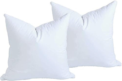 MoonRest® Synthetic Down Alternative 22x22 Square Pillow Insert Form, for Decorative Throw Pillow, Sofa, Cushions, Body and Bed - Pack of 2- Size 22“X 22” - style: 2 PACK - 22 x 22