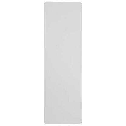 Flash Furniture 8-Foot Granite White Plastic Folding Table | Lightweight, Easy Storage, Commercial Grade - color: Granite White, size: 8 feet