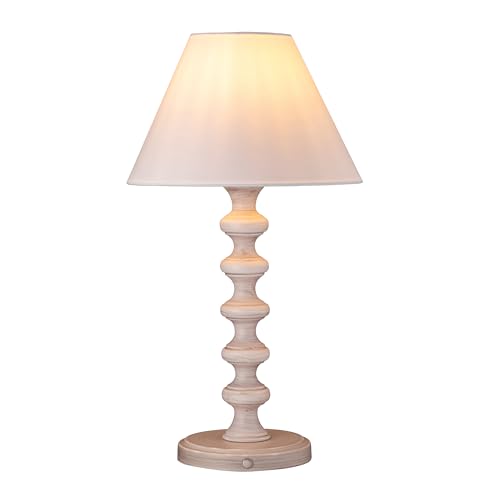 O'Bright Ember Rechargeable Table Lamp (Whitewashed_Baluster) - color: Whitewashed_Baluster
