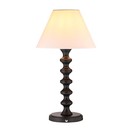 O'Bright Ember Rechargeable Table Lamp (Black_Baluster) - color: Black_Baluster