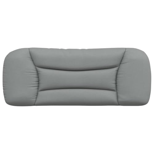 Wall Mounted Headboard Cushion, Rectangular Upholstered Reading Pillow with Adjustable Height for Bedroom Bed Back Support, Light Gray Textured Fabric - color: Light Gray
