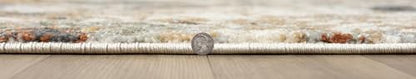 Keen Home Design Runner Rugs - 32"x91" Non-Shedding, Thick Pile Abstract Rugs for Kitchen, Living Room, Bedroom, Dining Room, Entryway - Size: 2'8" x 7'7", Skies Green - color: Skies Green, size: 2'8" x 7'7" (Runner)