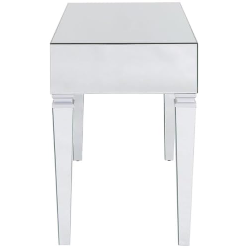 SEI FURNITURE Darien Mirrored Desk, Silver
