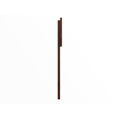 AFI, Orlando Twin Adjustable Modern Solid Wood Panel Headboard, Walnut - color: Walnut, size: Twin