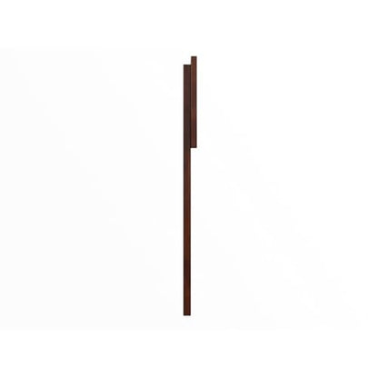 AFI, Orlando Twin Adjustable Modern Solid Wood Panel Headboard, Walnut - color: Walnut, size: Twin