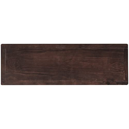 Modern Console Table, Pine Solid Wood Sofa Table with 3 Drawers and 2 Shelves, Entryway Table Sideboard Buffet Table for Living Room, 220 LBS Weight Capacity, Easy Assembly (Navy-1) - color: Navy-1